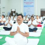 अंतर्राष्ट्रीय योग दिवस पर महंत लक्ष्मीनारायण दास महाविद्यालय में हुआ योगाभ्यास